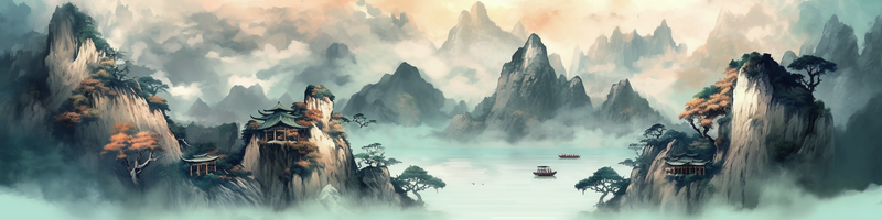绿色春季山水风景画大好河山插图,插画/手绘图,插画/手绘图库,插画/手绘图下载,插画/手绘